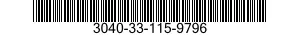 3040-33-115-9796 SHAFT,SHOULDERED 3040331159796 331159796