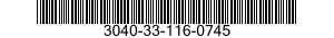 3040-33-116-0745 SHAFT,SHOULDERED 3040331160745 331160745
