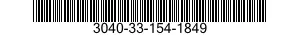 3040-33-154-1849 GEARSHAFT,WORM WHEEL 3040331541849 331541849