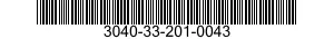 3040-33-201-0043 BRACKET,EYE,NONROTATING SHAFT 3040332010043 332010043