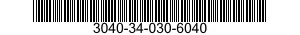 3040-34-030-6040 SHAFT,SHOULDERED 3040340306040 340306040