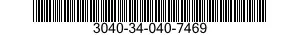 3040-34-040-7469 SHAFT,SHOULDERED 3040340407469 340407469