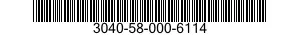 3040-58-000-6114 SHAFT,STRAIGHT 3040580006114 580006114