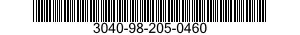 3040-98-205-0460 LEVER ASSEMBLY,MANUAL CONTROL 3040982050460 982050460