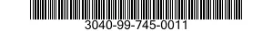 3040-99-745-0011 SHAFT,SHOULDERED 3040997450011 997450011