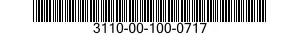 3110-00-100-0717 CONE AND ROLLERS,TAPERED ROLLER BEARING 3110001000717 001000717
