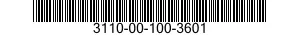 3110-00-100-3601 CONE AND ROLLERS,TAPERED ROLLER BEARING 3110001003601 001003601