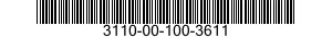 3110-00-100-3611 CONE AND ROLLERS,TAPERED ROLLER BEARING 3110001003611 001003611