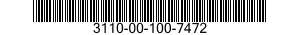 3110-00-100-7472  3110001007472 001007472