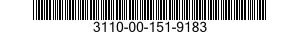 3110-00-151-9183 BALL,BEARING 3110001519183 001519183