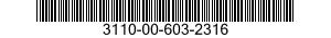 3110-00-603-2316 CAM FOLLOWER,NEEDLE BEARING 3110006032316 006032316