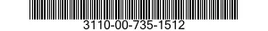3110-00-735-1512 RING,BEARING,OUTER 3110007351512 007351512