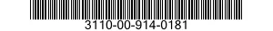 3110-00-914-0181 CAM FOLLOWER,NEEDLE BEARING 3110009140181 009140181
