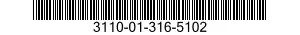 3110-01-316-5102 BEARING,ROLLER,TAPERED 3110013165102 013165102