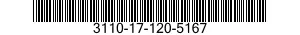 3110-17-120-5167 CAM FOLLOWER,NEEDLE BEARING 3110171205167 171205167