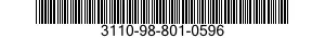 3110-98-801-0596 CONE AND ROLLERS,TAPERED ROLLER BEARING 3110988010596 988010596