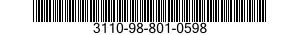 3110-98-801-0598 CUP,TAPERED ROLLER BEARING 3110988010598 988010598