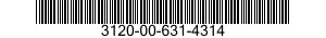 3120-00-631-4314  3120006314314 006314314
