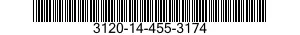 3120-14-455-3174 BEARING,PLAIN,ROD END 3120144553174 144553174