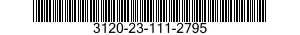 3120-23-111-2795 BEARING, HALF SET, 3120231112795 231112795