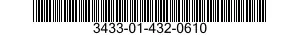 3433-01-432-0610 ELECTRODE ASSEMBLY 3433014320610 014320610