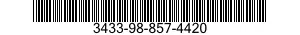 3433-98-857-4420 VALVE,MAIN 3433988574420 988574420