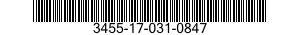 3455-17-031-0847 CUTTER BIT,TOOL HOLDER 3455170310847 170310847