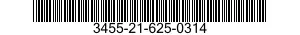 3455-21-625-0314 CUTTER,MILLING,INVOLUTE GEAR 3455216250314 216250314