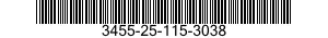 3455-25-115-3038 CONNECTOR,RECEPTACLE,ELECTRICAL 3455251153038 251153038