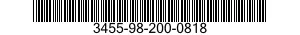 3455-98-200-0818 CUTTER,MILLING,SIDE 3455982000818 982000818