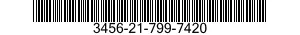 3456-21-799-7420 MANDREL,ROLLER TUBE EXPANDER 3456217997420 217997420