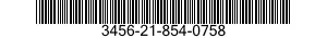 3456-21-854-0758 MANDREL,ROLLER TUBE EXPANDER 3456218540758 218540758