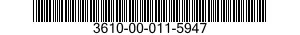 3610-00-011-5947  3610000115947 000115947