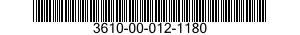 3610-00-012-1180 PLATE 3610000121180 000121180