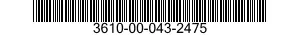 3610-00-043-2475  3610000432475 000432475