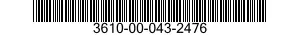 3610-00-043-2476  3610000432476 000432476