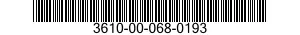 3610-00-068-0193 HOOK,SHARP 3610000680193 000680193