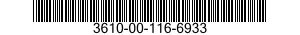 3610-00-116-6933  3610001166933 001166933