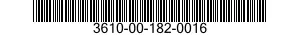 3610-00-182-0016  3610001820016 001820016