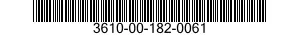 3610-00-182-0061  3610001820061 001820061