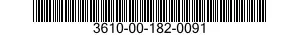 3610-00-182-0091  3610001820091 001820091