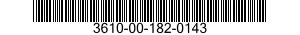 3610-00-182-0143  3610001820143 001820143
