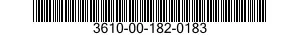 3610-00-182-0183  3610001820183 001820183