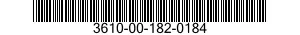 3610-00-182-0184  3610001820184 001820184