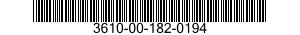 3610-00-182-0194  3610001820194 001820194