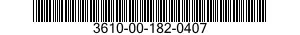 3610-00-182-0407  3610001820407 001820407