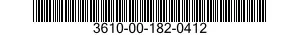 3610-00-182-0412  3610001820412 001820412