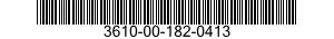 3610-00-182-0413  3610001820413 001820413