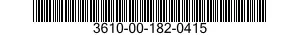 3610-00-182-0415  3610001820415 001820415
