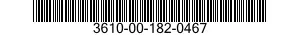 3610-00-182-0467  3610001820467 001820467